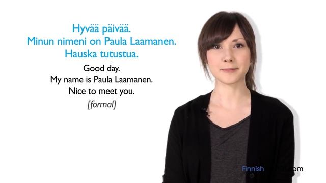 Learn Finnish - Finnish in Three Minutes - How to Introduce Yourself in Finnish