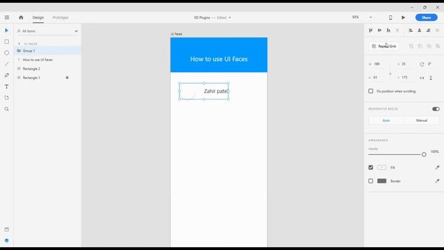 UI Faces plugin for Adobe XD | UI Faces | Adobe XD Plugins