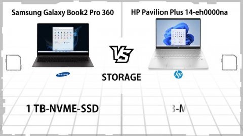 SAMSUNG GALAXY BOOK 2 PRO 360 VS HP PAVILION PLUS 14 EH0000NA