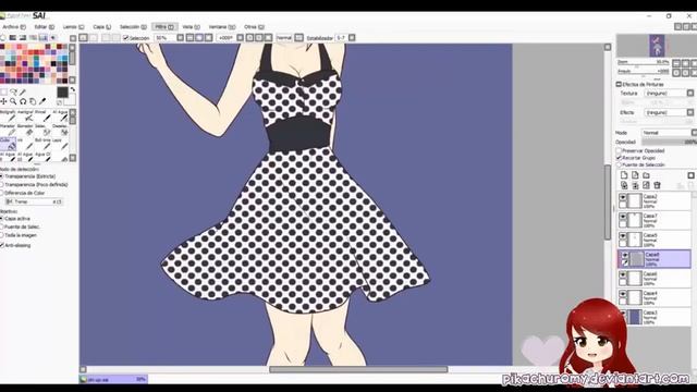 Pin Up OC [Paint Tool SAI] Speedpaint