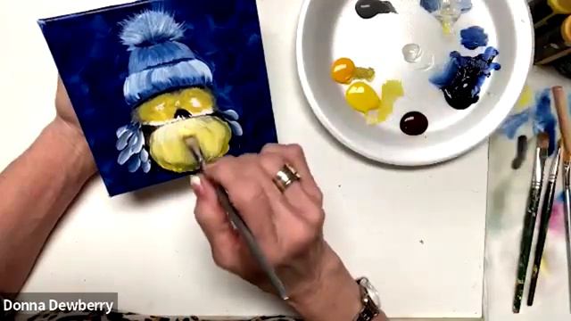 Learn to Paint One Stroke - Relax and Paint With Donna Sweet Winter Bird Donna Dewberry 2023