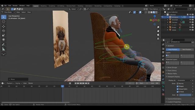 BLENDER 2.93 Видео референсы помогут проекту КРУЗо