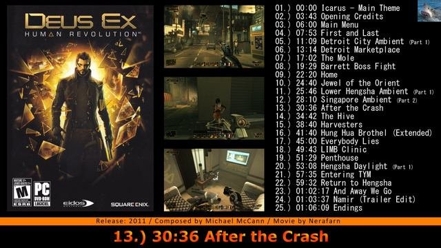 DEUS EX HUMAN REVOLUTION OST Full Game Soundtrack Reloaded
