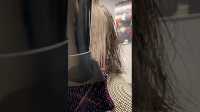 Укладка каре феном