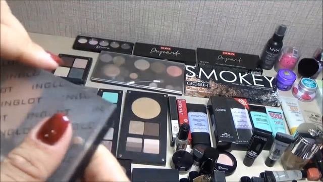 Разбор косметики 2017 ! Отдаю люкс и проф! Часть1 - ТЕНИ