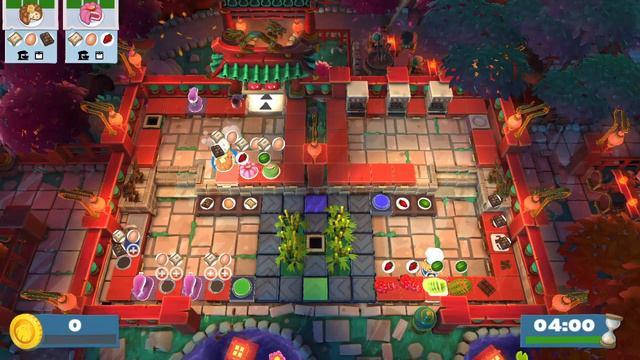 Overcooked! 2 | Moon Harvest Level 1-3 | 4 Stars Solo
