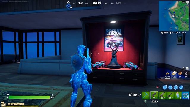 THE ROCKET LEAGUE LANDMARK AND CAR ARE BACK IN FORTNITE! Fortnite X Rocket League Season 2