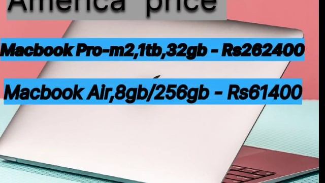 Macbook price in India and America