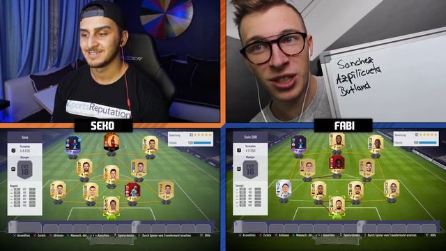 FIFA 18: POTM SANE🔥 Mein ERSTES Squad Builder Battle vs FabiSkill TV