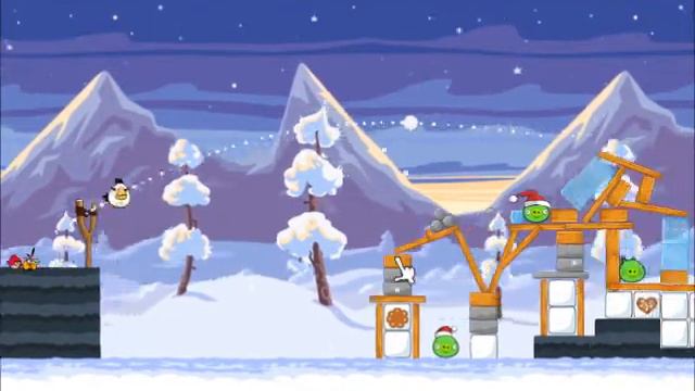 Angry Birds Seasons 2012 "Wreck The Halls" Level 1-5