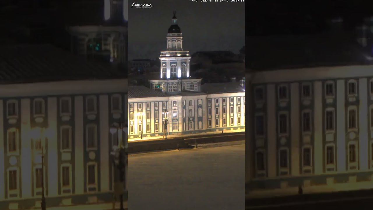 Зимняя панорама новогоднего Санкт-Петербурга Winter panorama of St. Petersburg #shorts
