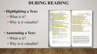 Active and Critical Reading Strategies: Mining and Talking to the Text