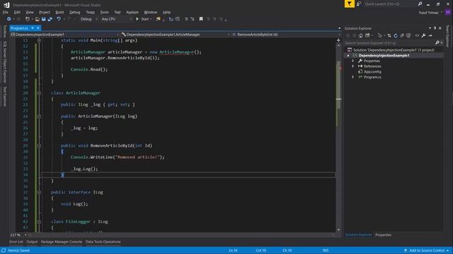 Dependency Inversion Prensibi Nedir? - I