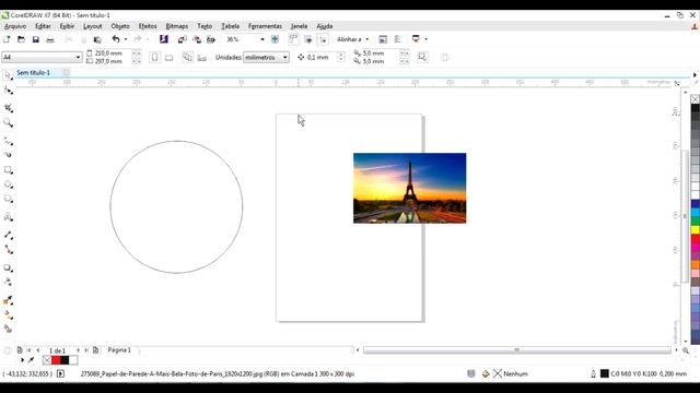 CorelDraw - Inserir imagem no círculo e multiplicar elementos