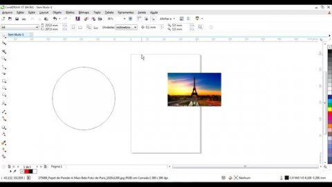 CorelDraw - Inserir imagem no círculo e multiplicar elementos