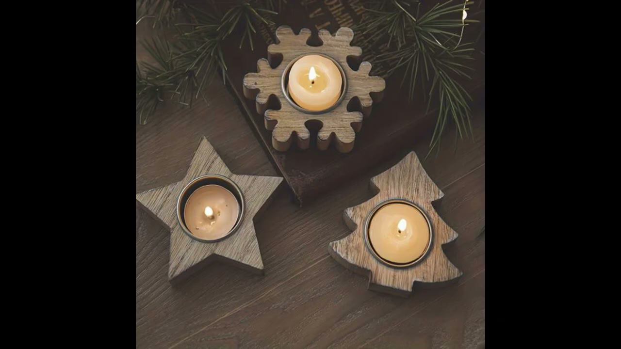 Подсвечники из дерева своими руками|Wooden Candle Holders