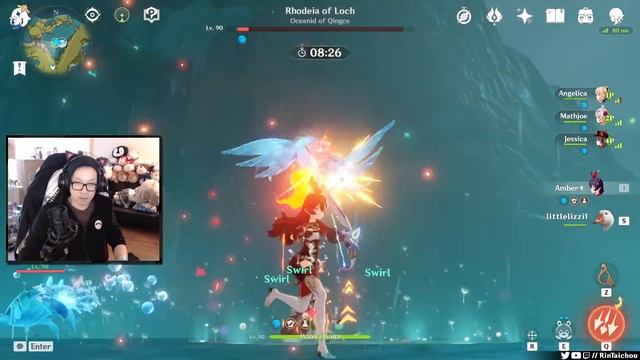 FLEXING AMBER IN CO-OP | GENSHIN IMPACT