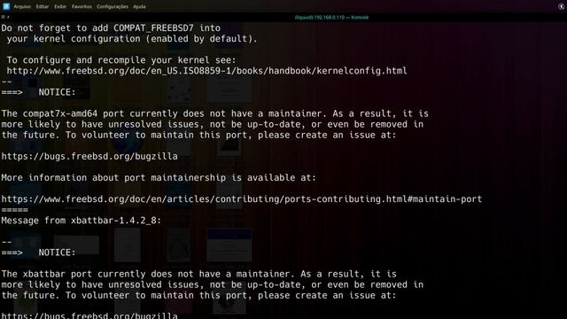 Noob fazendo Upgrade do FreeBSD 12.2 para 13.0, oque pode dar errado ? -      ? #124