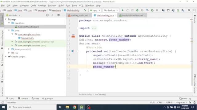 Send SMS using Intent in Android Programming