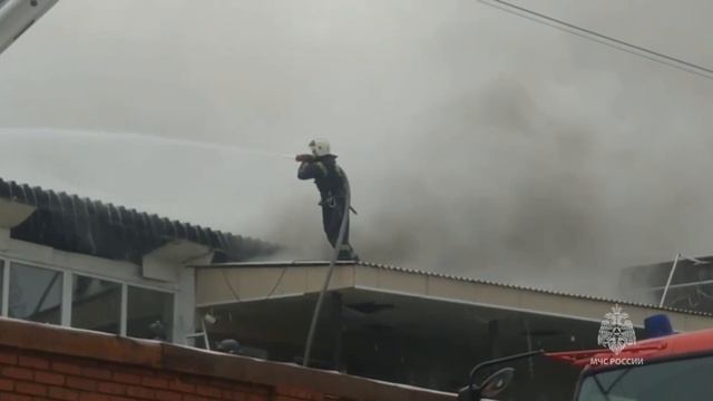 Пожар в кафе, город Хабаровск.
