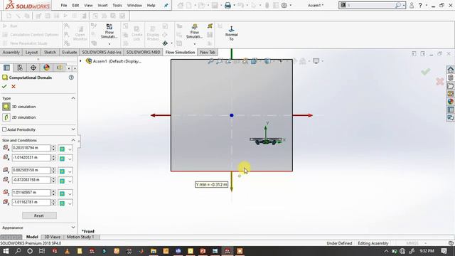 CFD моделирование полета дрона в Solidworks
