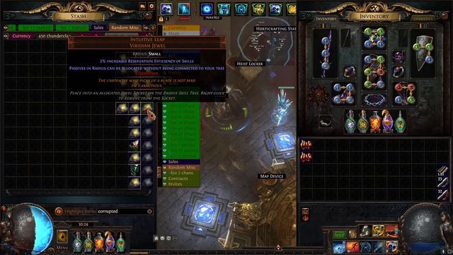 PATH OF EXILE 3.16 - CORRUPTING 30 INTUITIVE LEAP JEWELS - THE SEARCH FOR CORRUPTED BLOOD!!