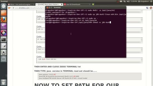Part 2    [Setting Up Java JDK 6]  UBUNTU 12.04     by: DragunKorr