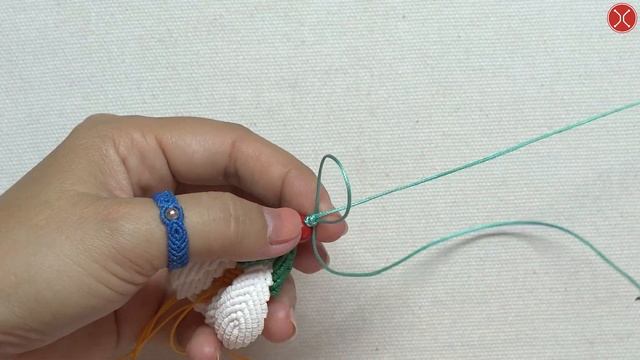 Macrame tutorial magnolia flower pendant  DIY handmade  Detailed and beautiful steps  Part 3