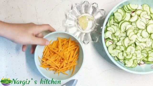 Goshtli issiq salat tayorlanish jarayoni