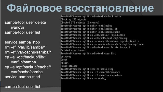 AltLinux 9. Видео 5: резервное копирование