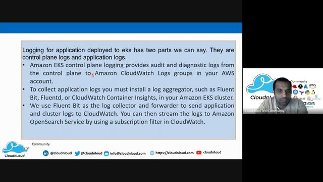 Log management solution  for AWS EKS using Fluentbit and Opensearch