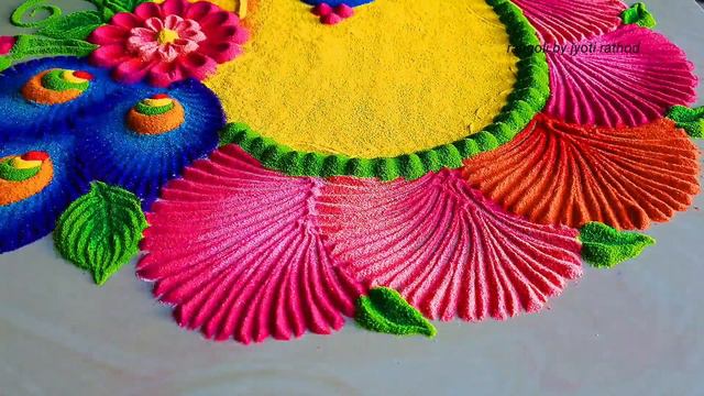 #1483 Very satisfying sand video   diwali festival rangoli designs  navratri rangoli
