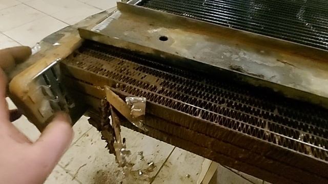 Ремонт латунного радиатора. Пайка.