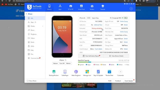 checar un iphone por el IMEI si tiene report3 o byp4as 2023