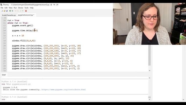 Pygame Lesson 2 - Event Loop and Key Presses