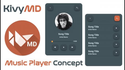 KivyMD. Music Player Concept