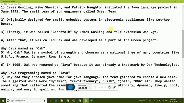History of java, Who is founder of Java . Why they choose java