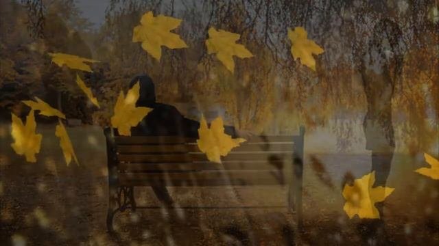 Лист кленовый падает ранив мою душу. Красивая песня