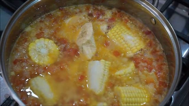 SANCOCHO de GALLINA, la famosa sopa colombiana/САНКОЧО, густой колумбийский суп из курицы и овощей