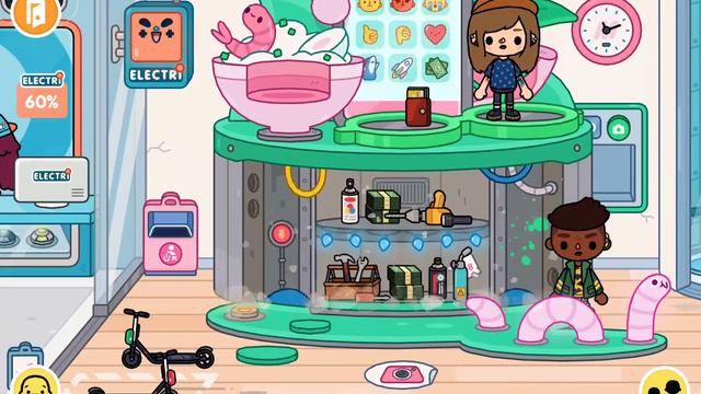 Toca World тока бока день 17 – секреты в лаборатории в больнице, торговый центр и центр роботов