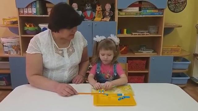Дидактическая игра с палочками Кюизенера Зайчик младший возраст восп Михайлова Л В   158