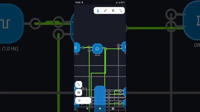 Часы, созданные в программе Smart Logic Simulator.
