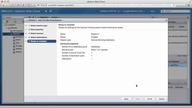 Port Mirroring - VMware vSphere Distributed Switch