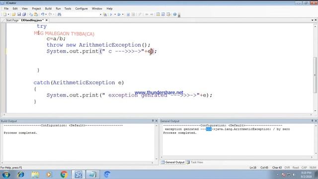 JAVA-EXCEPTION HANDLING
