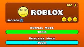 Я создал уровень в GEOMETRY DASH, но В ROBLOX