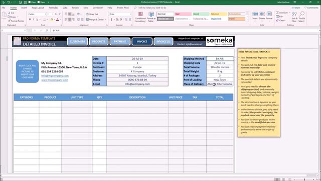 Proforma Invoice Template | How to Create Proforma in Excel