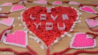 5,000-Domino Heart Reveals  Secret Message  (Valentine's Day E-Card)