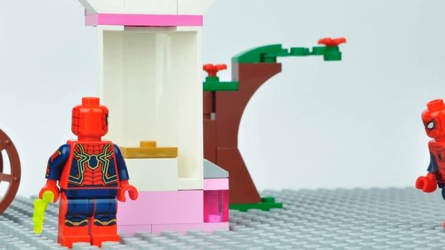 Lego Batman and Iron Man Brick Building Mosaics Superhero Fun Animation