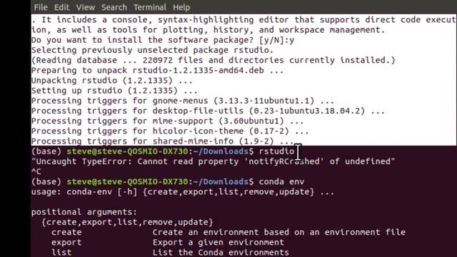 Fix for Rstudio ubuntu 18.04