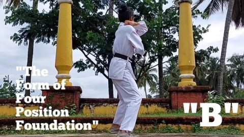 THE FORM OF FOUR POSITION FOUNDATION "A" #tongilmoodo #timdgoa #tongilmoodogoa #martialarts